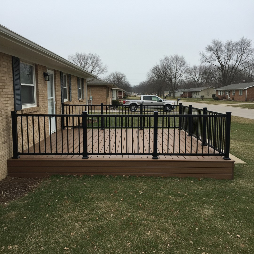 Custom Deck Design completed by Pacific Deck Solutions in Mundelein, IL