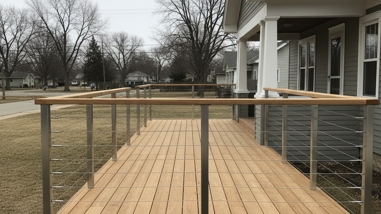 Composite Decking Installation completed by Pacific Deck Solutions in North Chicago, IL