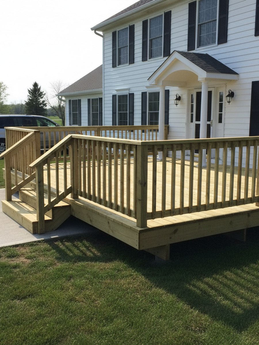 Deck Railing Repair completed by Pacific Deck Solutions in Mundelein, IL